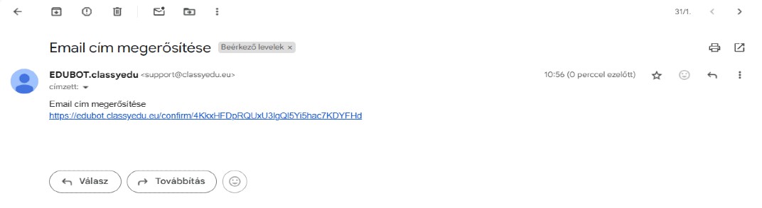 confirm email